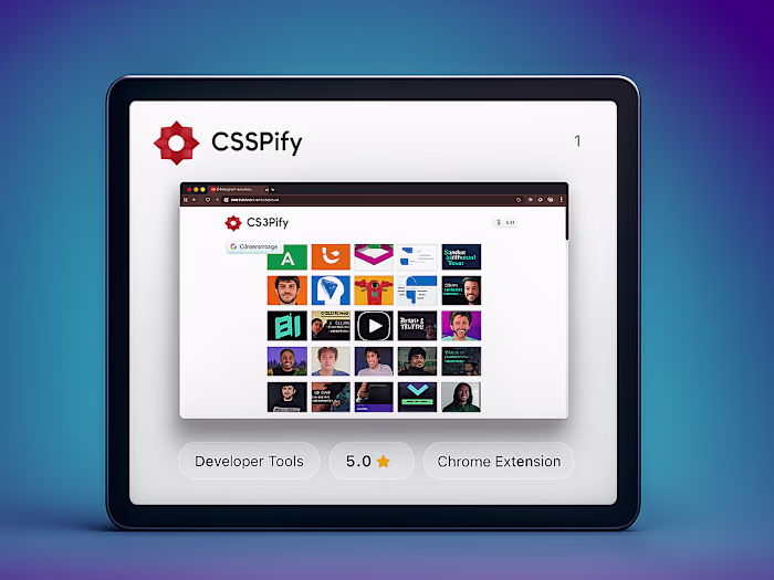 CSSPify Chrome Extension Development