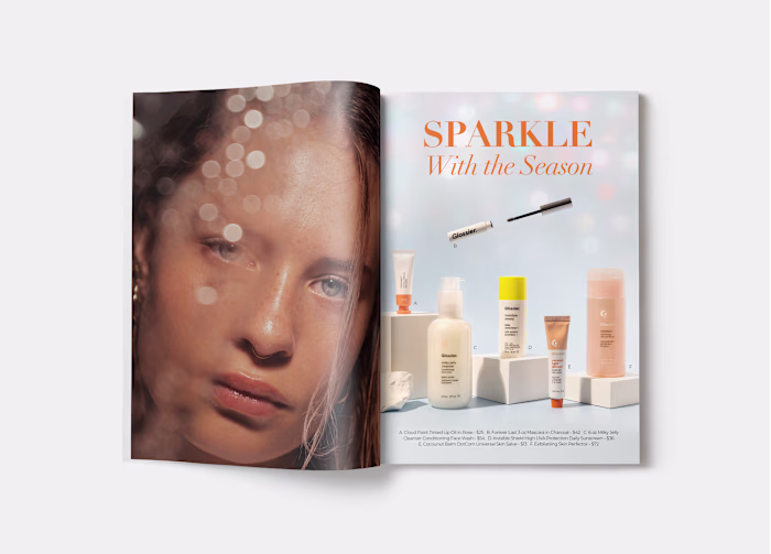 Skincare Magazine Spread