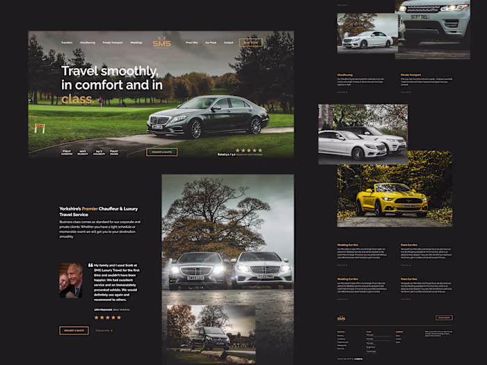 Luxury Travel & Chauffeuring Brand | Website Design