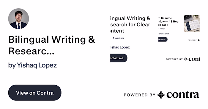 Bilingual Writing & Research — Demonstration