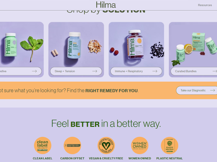 Hilma -- Natural Remedies, Backed By Science