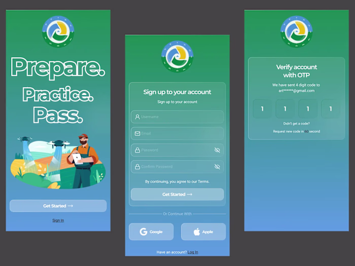 Drone Training App – Onboarding
