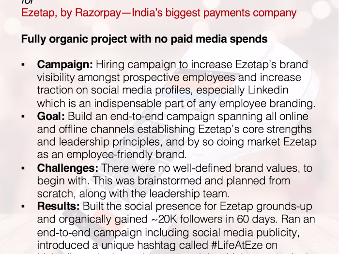 BRANDING for Ezetap, by Razorpay—India’s biggest payment company