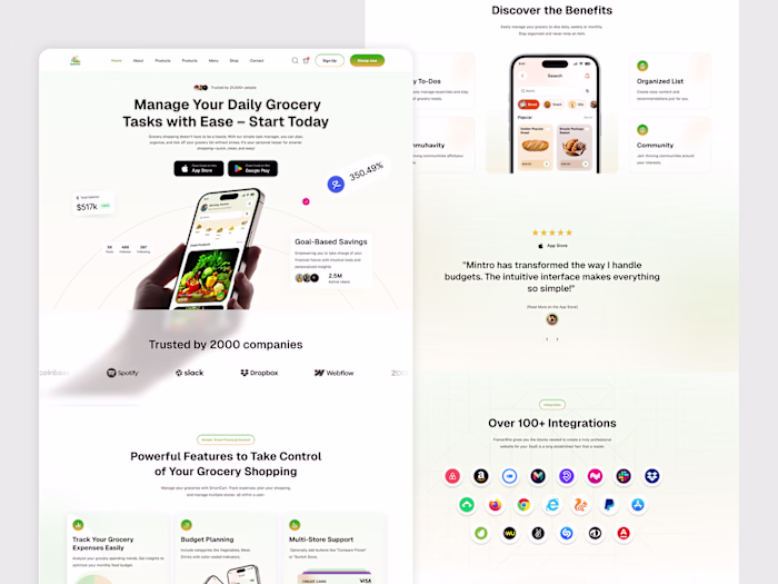 Smart Grocery Management App Design