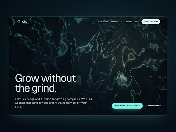 Kairo: Brand and Website for a Design and AI Studio (Concept)