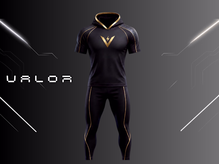 Cyberpunk aesthetics meets athletic wear.