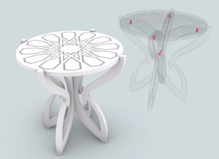 Wooden side table 