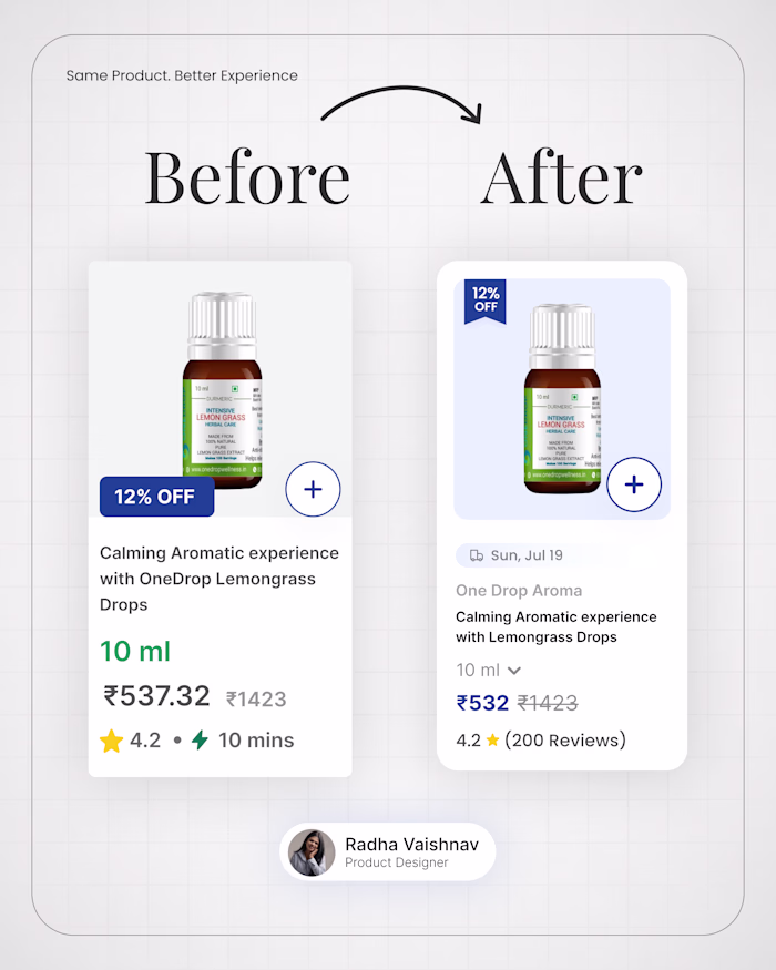 Same Product. Better Experience. 

A