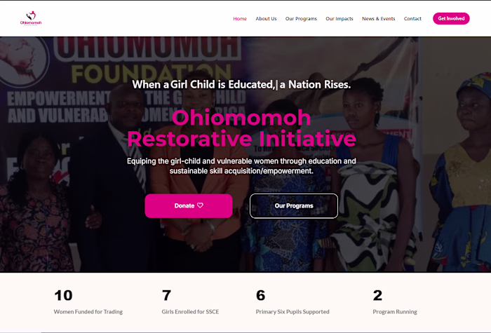 Girl-Child Education & Women Empowerment NGO Website