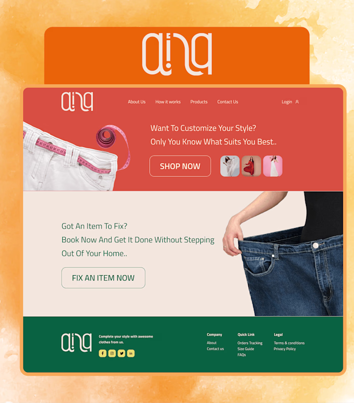 ANA fashion website