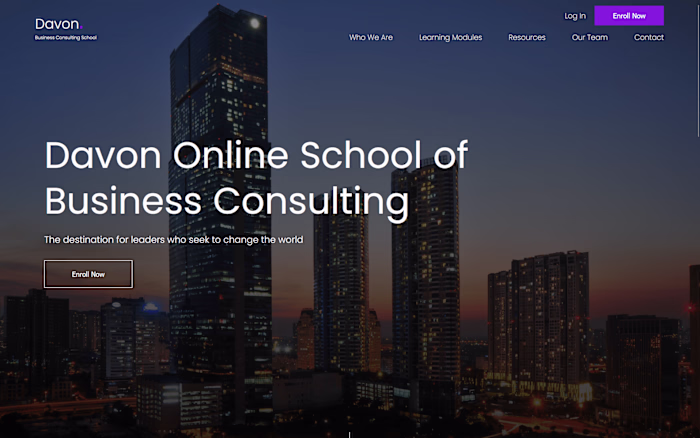 Davon : Business Consulting School