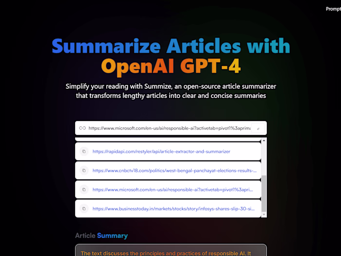 Summarize Articles with OpenAI GPT-4