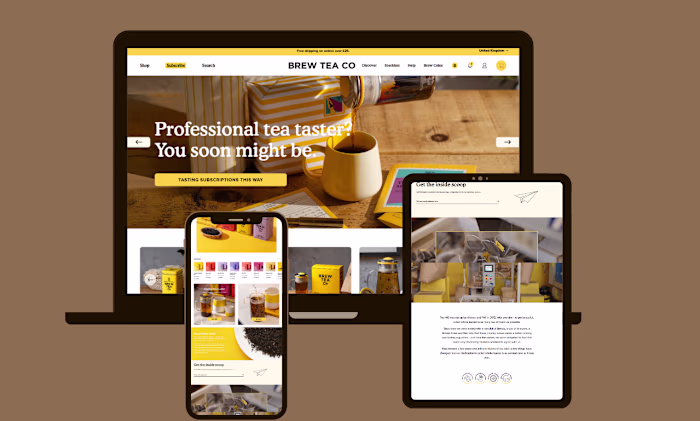 Modern and professionally designed website