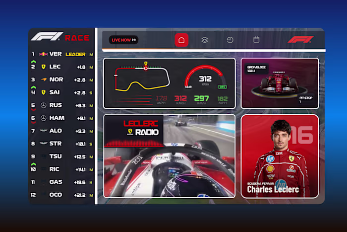 F1 Live Race Dashboard -