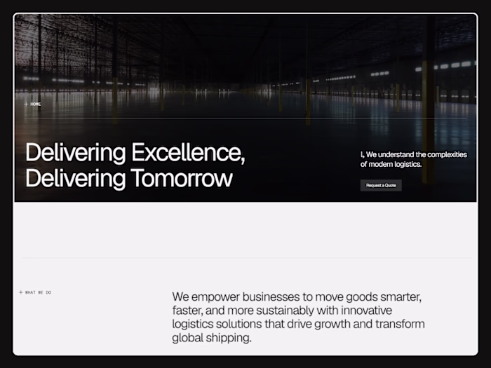 Saudi Platinum Gate – Smart Logistics Website Design in Webflow