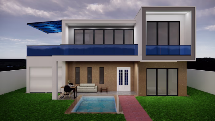 Modern Luxury Villa Exterior Realistic 3D Visualization😍