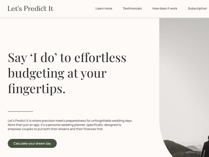 Let's Predict It Web Copy