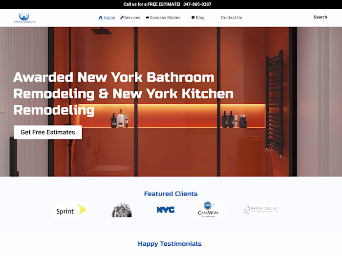 Website Redesign for Luxury Remodeling and Interior Design firm