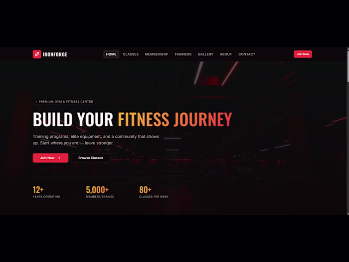 I built a complete gym