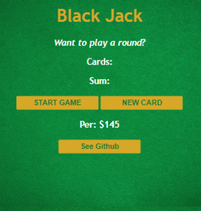 Black Jack Game