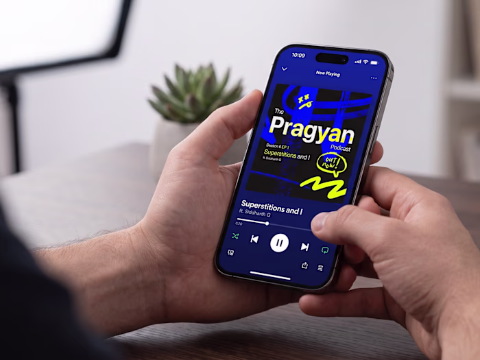 Pragyan Podcast | Cover Art Design