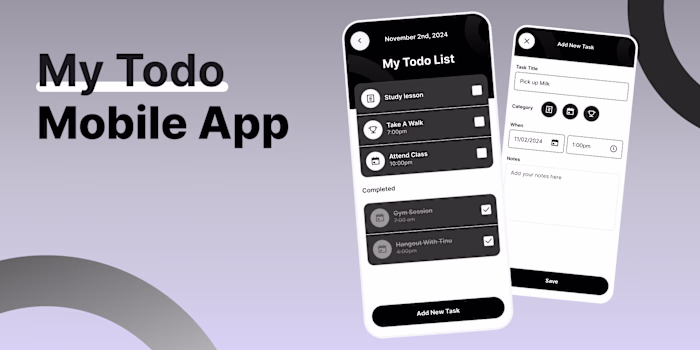 My Todo Mobile app