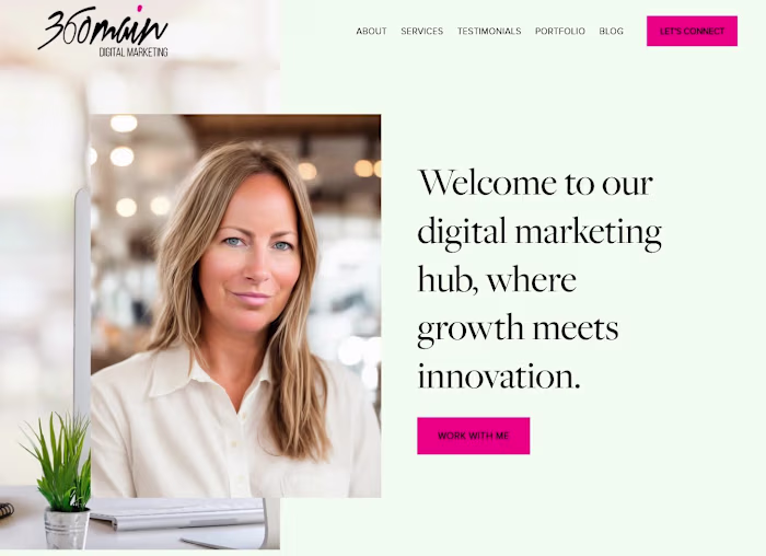 360 Main Digital Marketing Squarespace Website Design