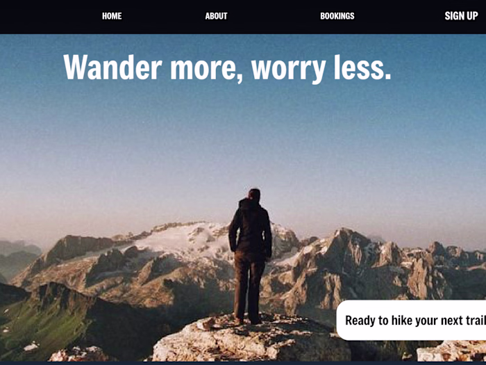 Trekking Website Design