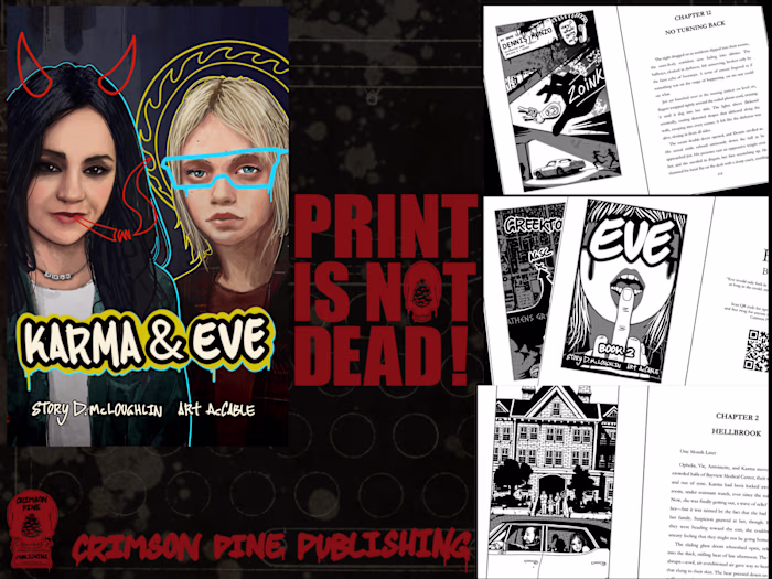 Book cover and illustrations for real books.