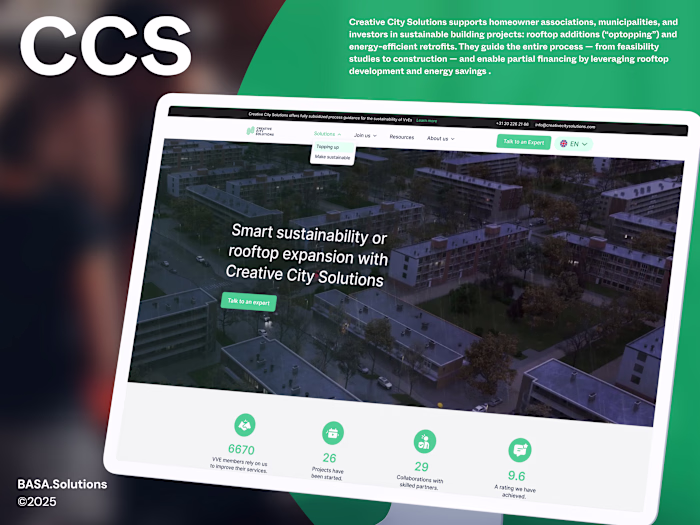 Webflow Redesign for Startup - Creative City Solutions
