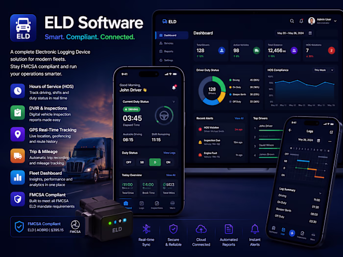 ELD Software | IoT Fleet Compliance Platform