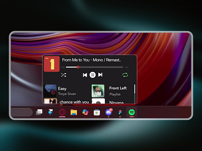 Custom Spotify UI with Mouse Hover Preview