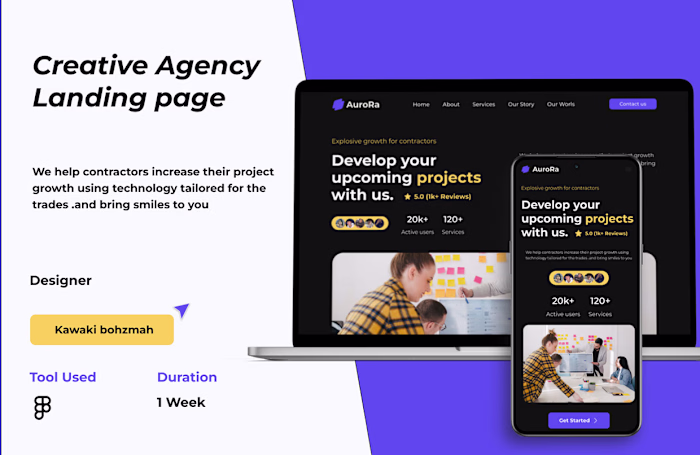 Creative agency reponsive website design