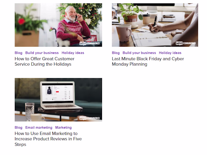 WooCommerce Blog Posts