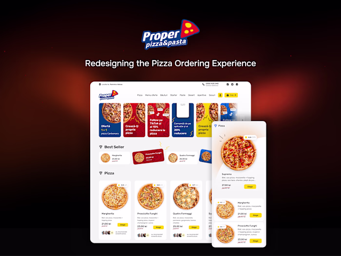 Proper Pizza - Redesigning the Pizza Ordering Experience