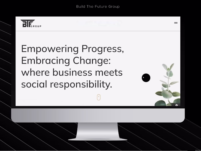 Landingpage for Build The Future Group
