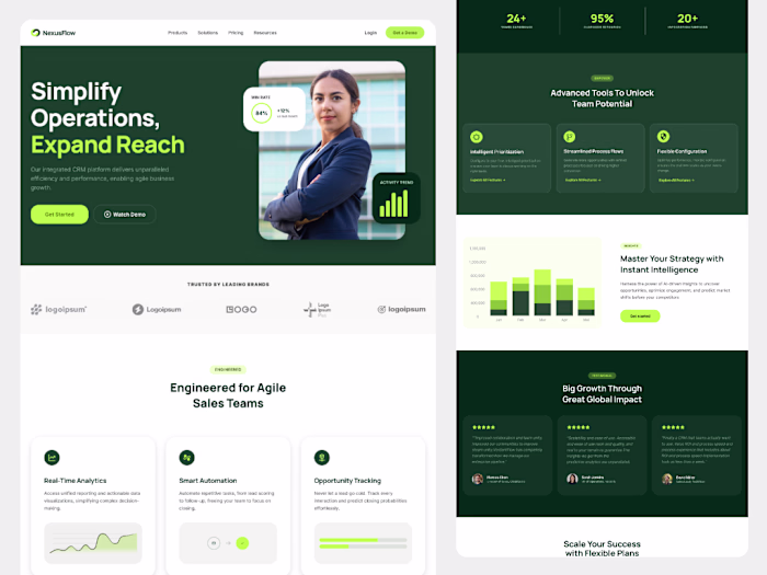 Fintech SaaS Landing Page
