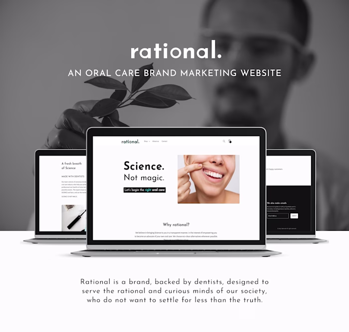 Rational - Oral Care Brand Marketing Website