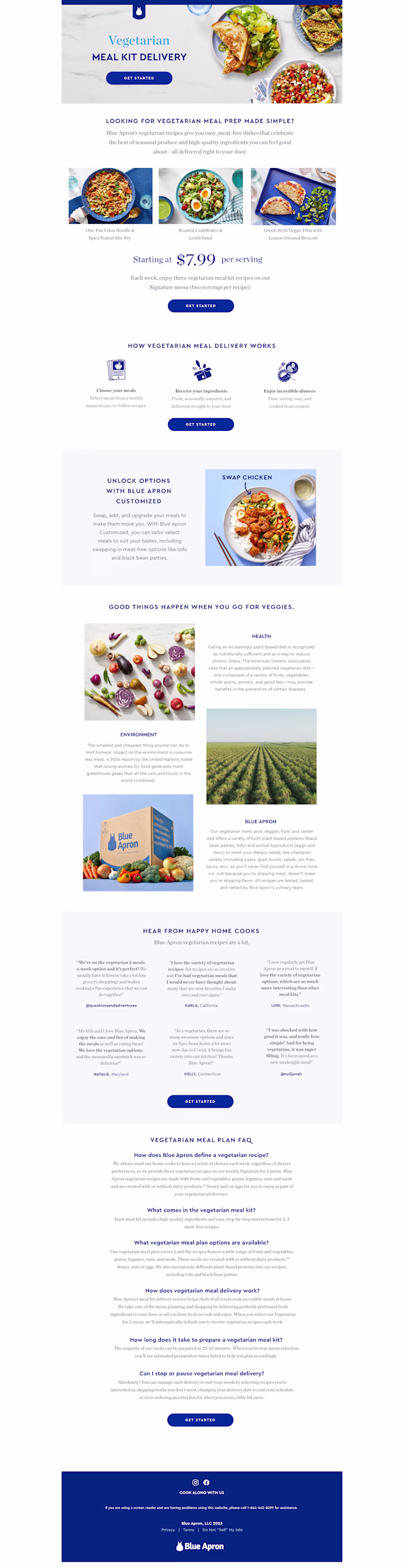 Product Landing Pages