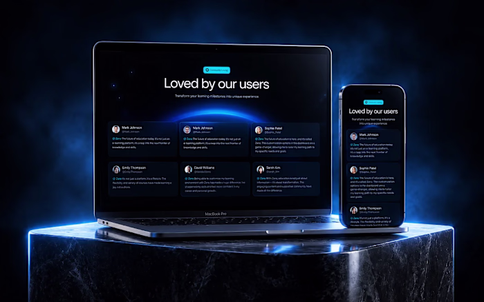 Testimonial Section - UI / UX Design