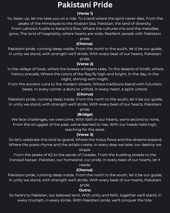 Lyrics writing