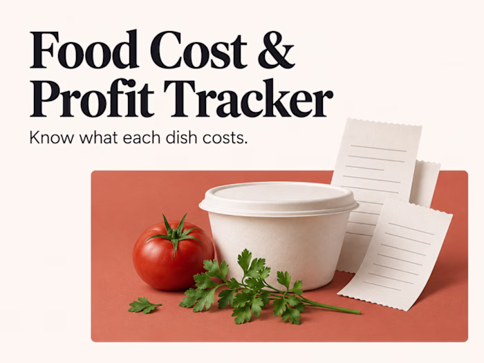 Food Cost & Profit Tracker