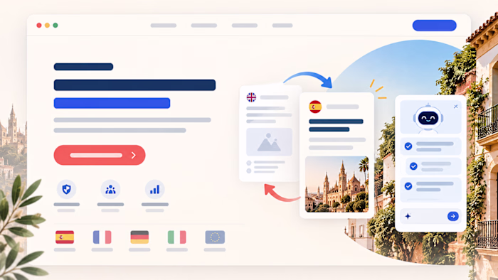Spanish SaaS Landing Page Localization Concept