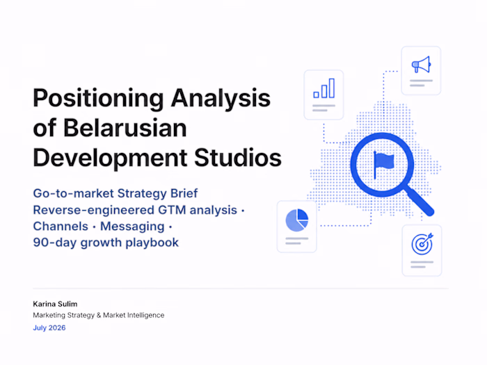 Positioning Analysis of Belarusian Development Studios