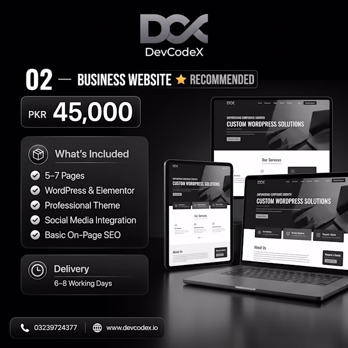 😍 Professional Business Website —