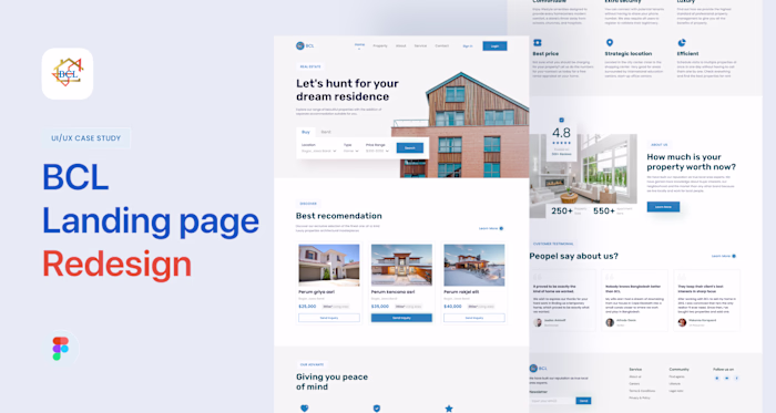 Real Estate "Landing Page" Redesign Experience