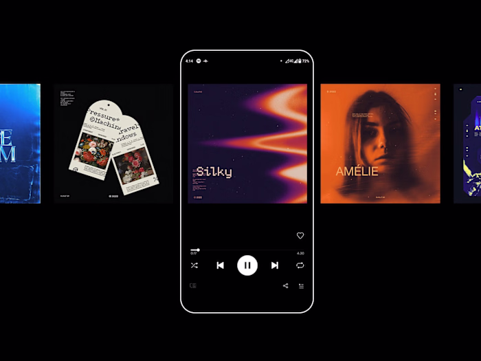 Design unique music album cover art