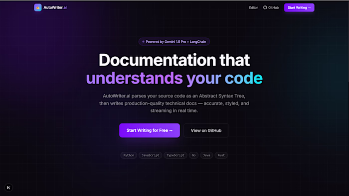 AI-Powered Technical Documentation Generator