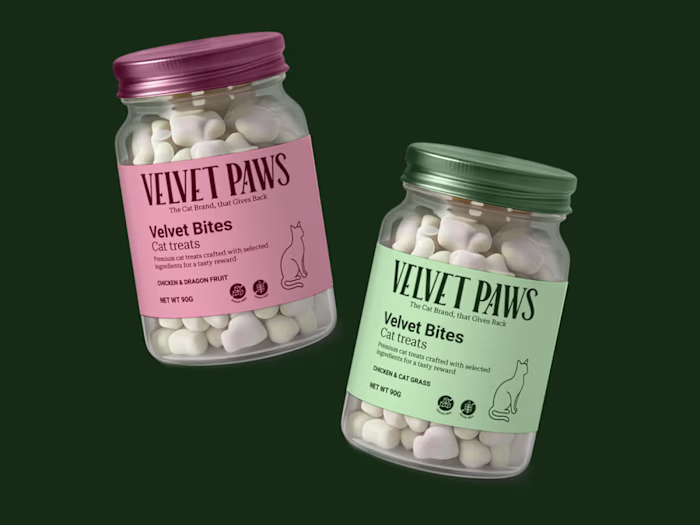 Velvet Paws Packaging Design Project