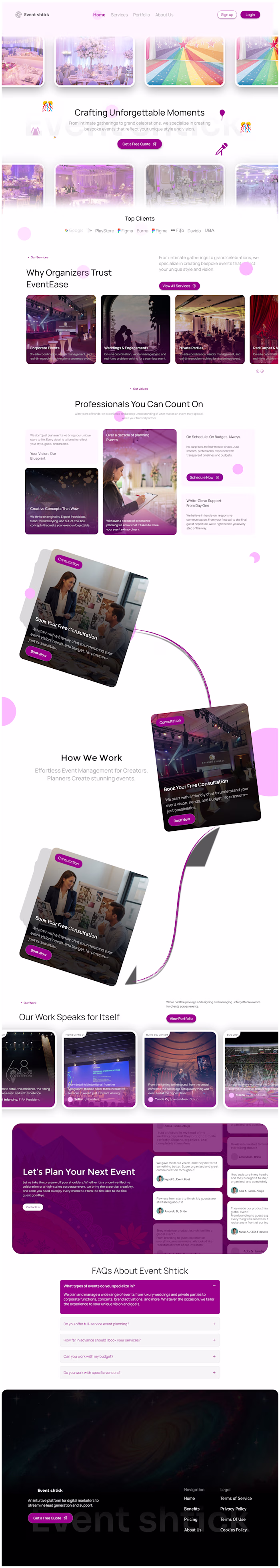 Event Planner Website